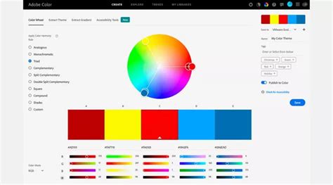 Generate stunning palettes with Adobe's Color Wheel .